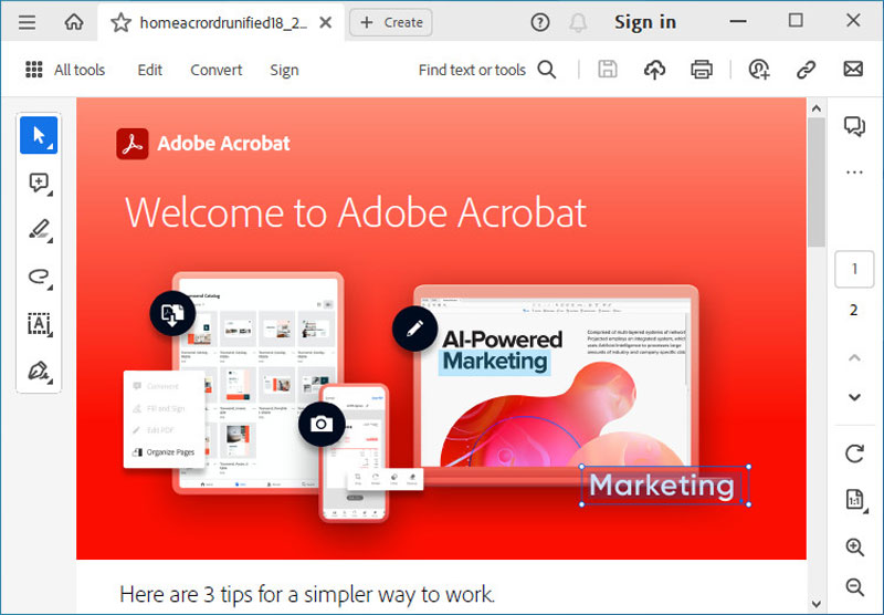 Adobe Acrobat Reader - Phần Mềm Chỉnh Sửa PDF Chuyên Nghiệp