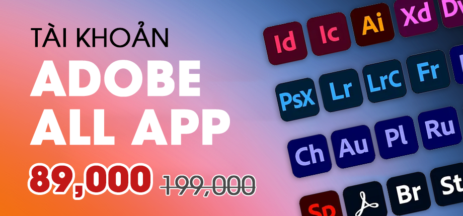 Mua tài khoản Adobe bản quyền 2026